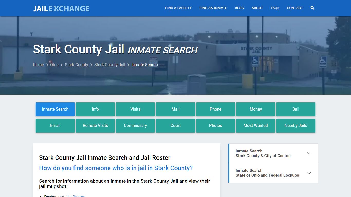 Inmate Search: Roster & Mugshots - Stark County Jail, OH